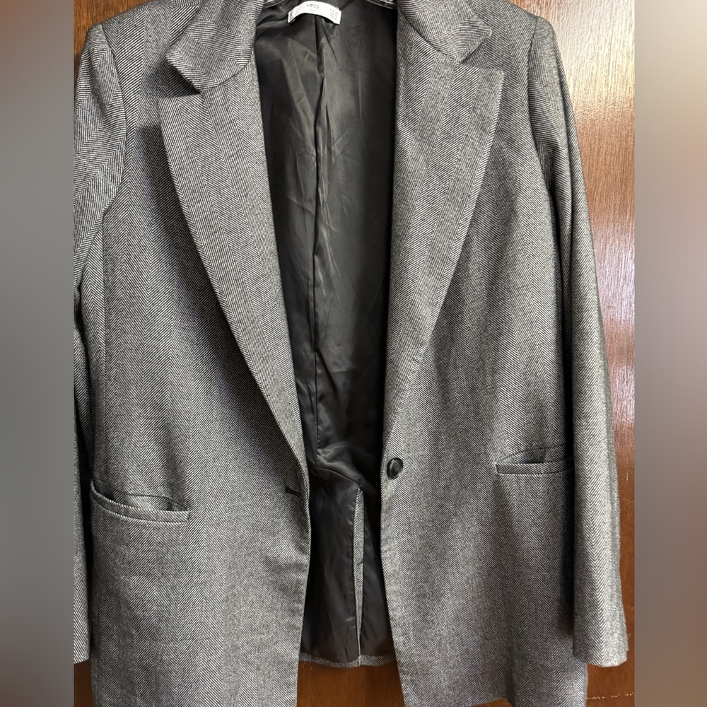 MNG Women’s Herringbone Blazer